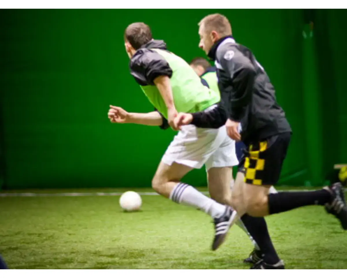 A football training session in the football hall — Teho Sport, Trzebownisko